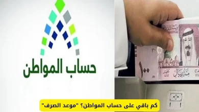 كم باقي على حساب المواطن؟ وحقيقة تأخير دفعة شهر أغسطس ورابط الدخول عبر النفاذ الوطني